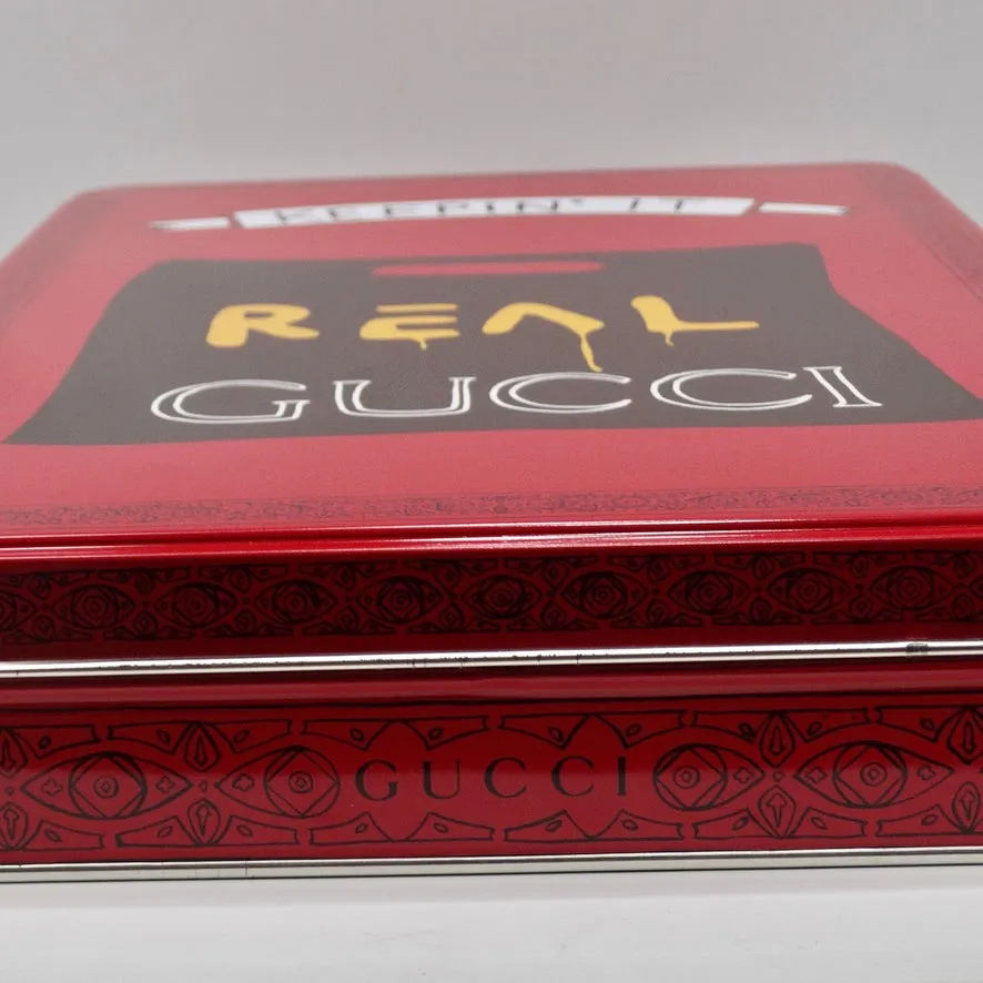 Gucci X Angela Hicks Limited Edition White Cotton 'Keepin It Real' T Shirt   Tin