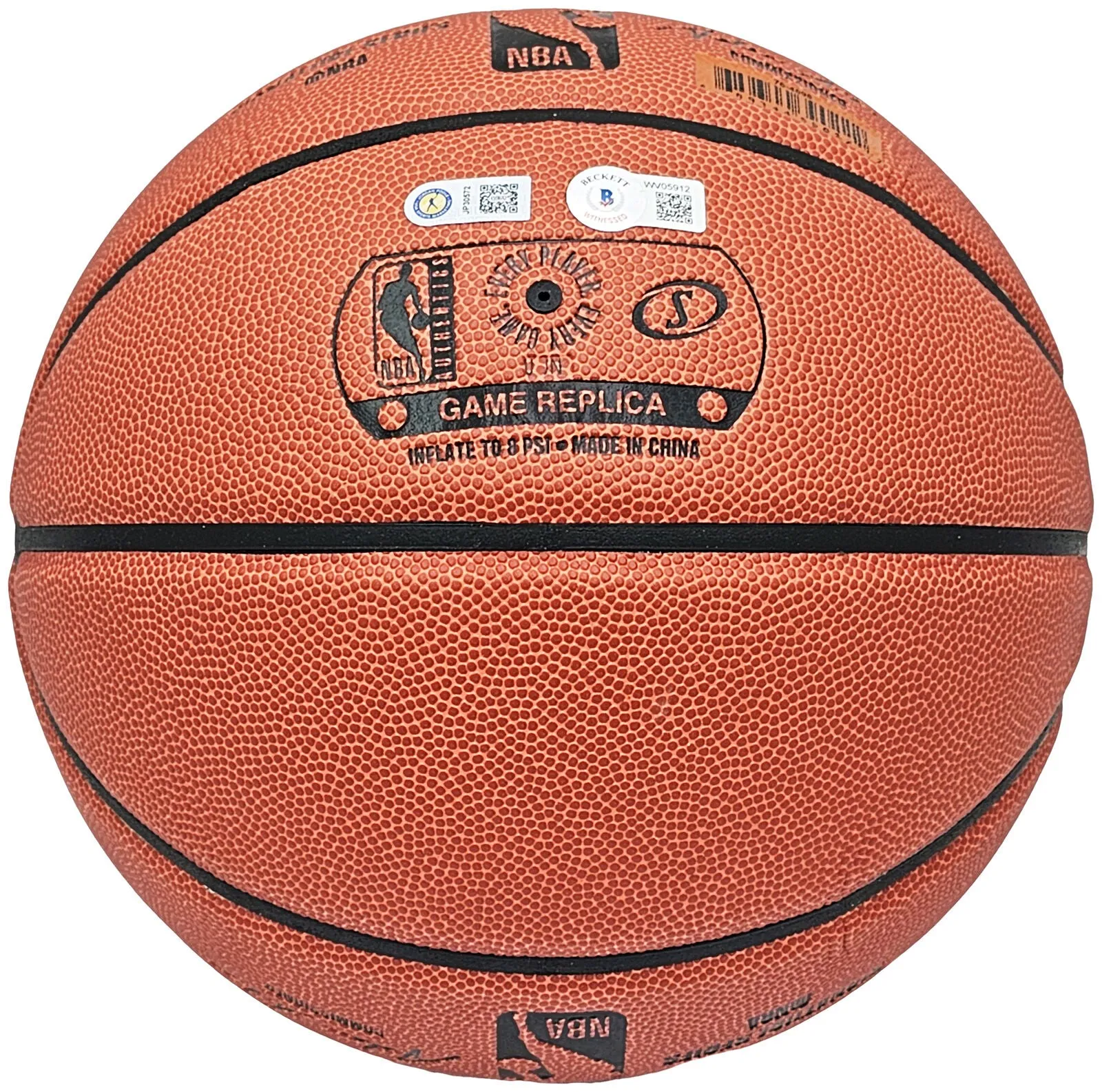 JORDAN POOLE AUTOGRAPHED SPALDING BASKETBALL WARRIORS POOLE PARTY BECKETT