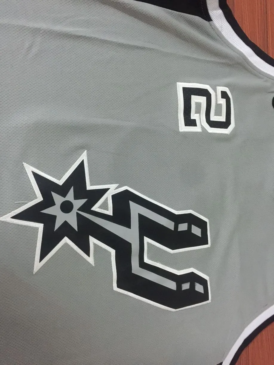 Men 2 Kawhi Leonard Jersey Gray San Antonio Spurs Swingman Fanatics version